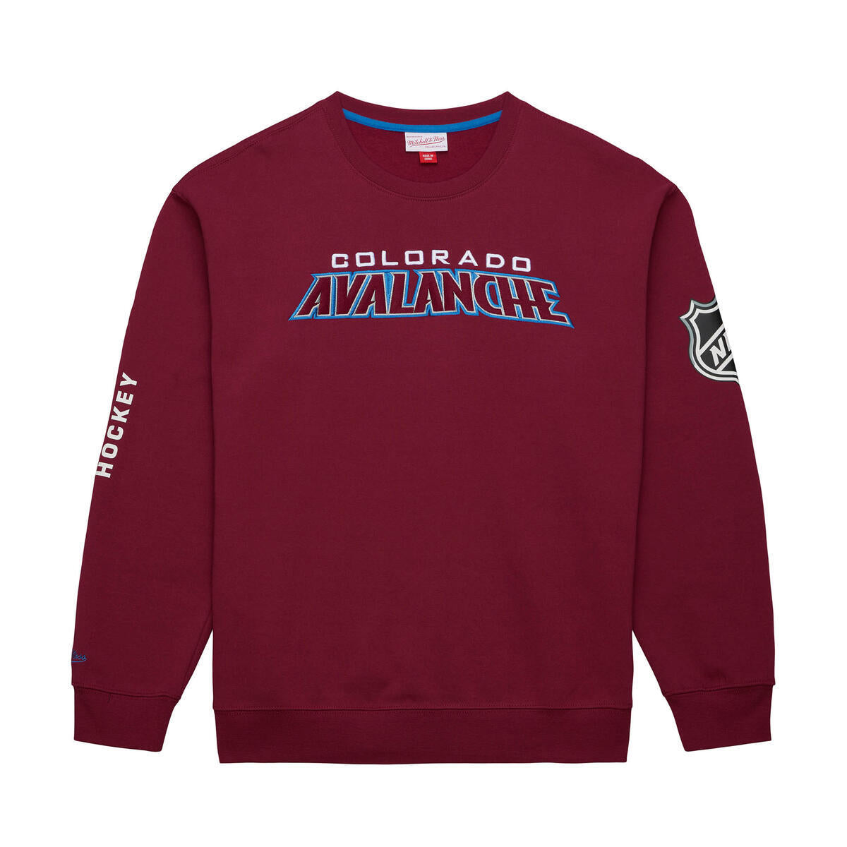 NHL THERE AND BACK FLEECE CREW CURRENT LOGO AVALANCHE Maroon FCPO6577-CAVYYPPPMARO - Image 1