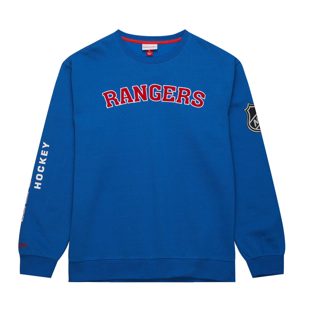 NHL THERE AND BACK FLEECE CREW CURRENT LOGO RANGERS Royal FCPO6577-NYAYYPPPROYA - Image 1