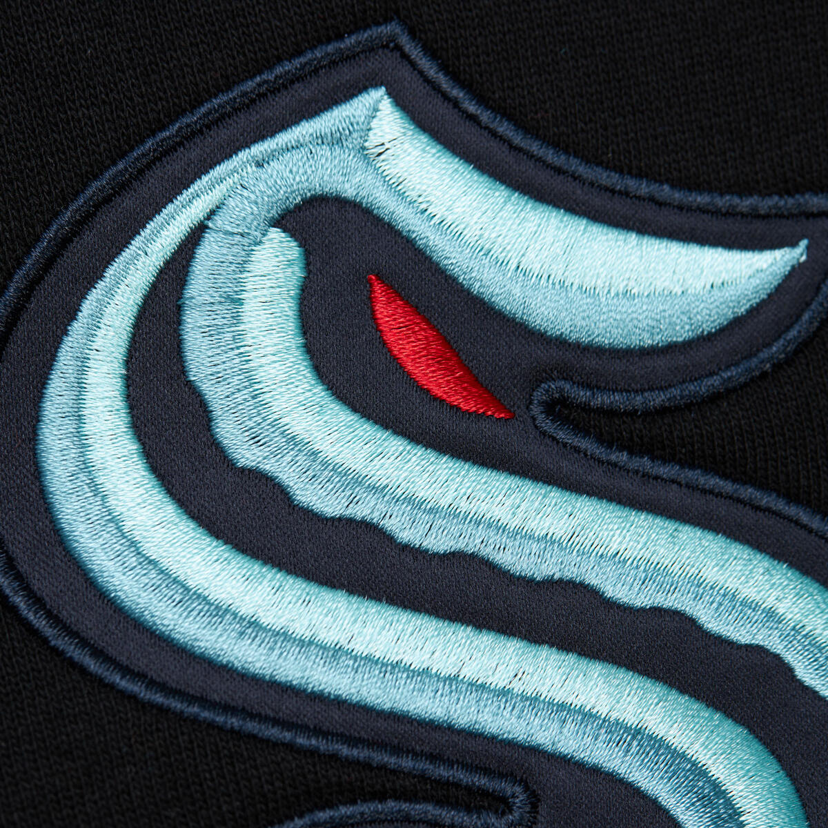 NHL TEAM FIRST SATIN FLEECE CREW CURRENT LOGO KRAKEN Black FCPO6578-SKRYYPPPBLCK - Image 4