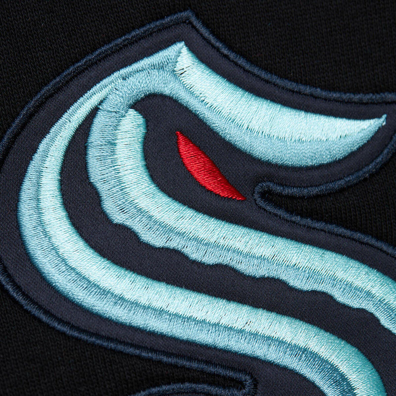 NHL TEAM FIRST SATIN FLEECE CREW CURRENT LOGO KRAKEN Black FCPO6578-SKRYYPPPBLCK - Image 4
