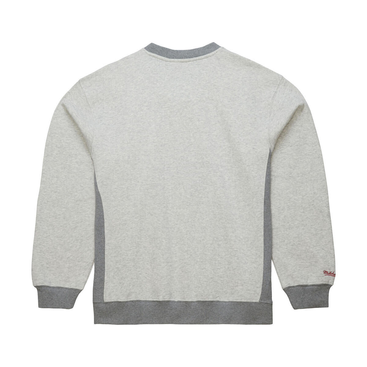 NBA PREMIUM FLEECE CREW VINTAGE LOGO HEAT Grey Heather FCPO6603-MHEYYPPPGYHT - Image 2