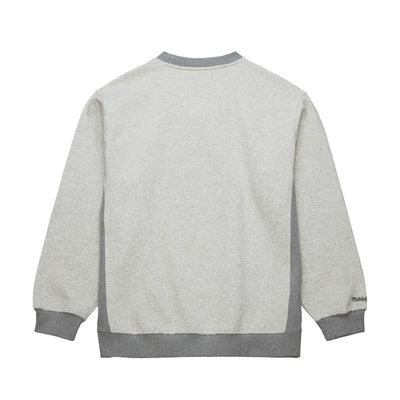 NBA PREMIUM FLEECE CREW VINTAGE LOGO TRAIL BLAZERS Grey Heather FCPO6603-PTBYYPPPGYHT - Image 2