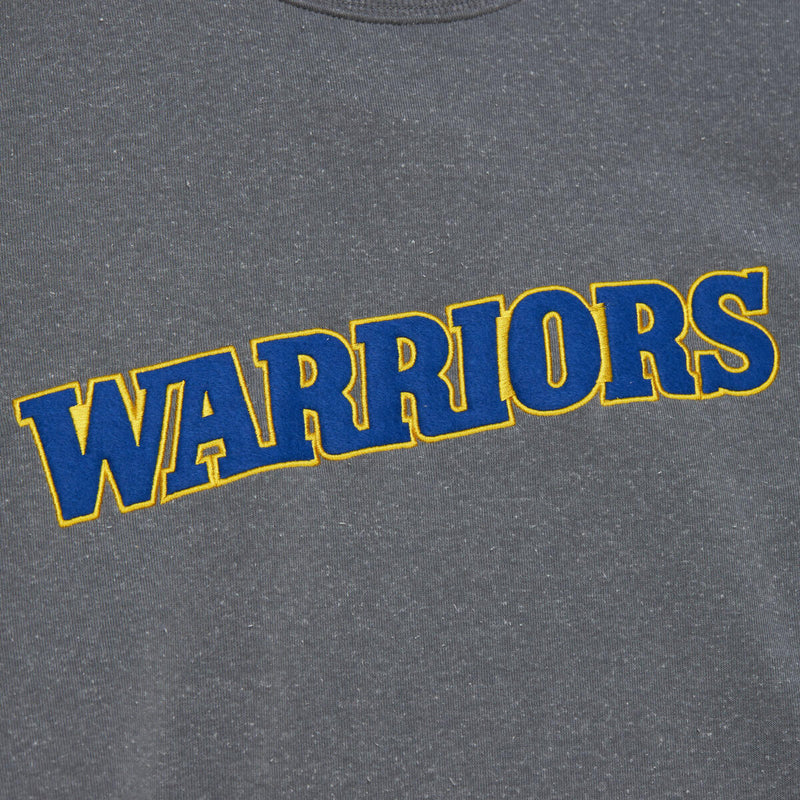 NBA SNOW WASHED FLEECE CREW WARRIORS Grey Heather FCPO6658-GSWYYPPPGYHT - Image 3