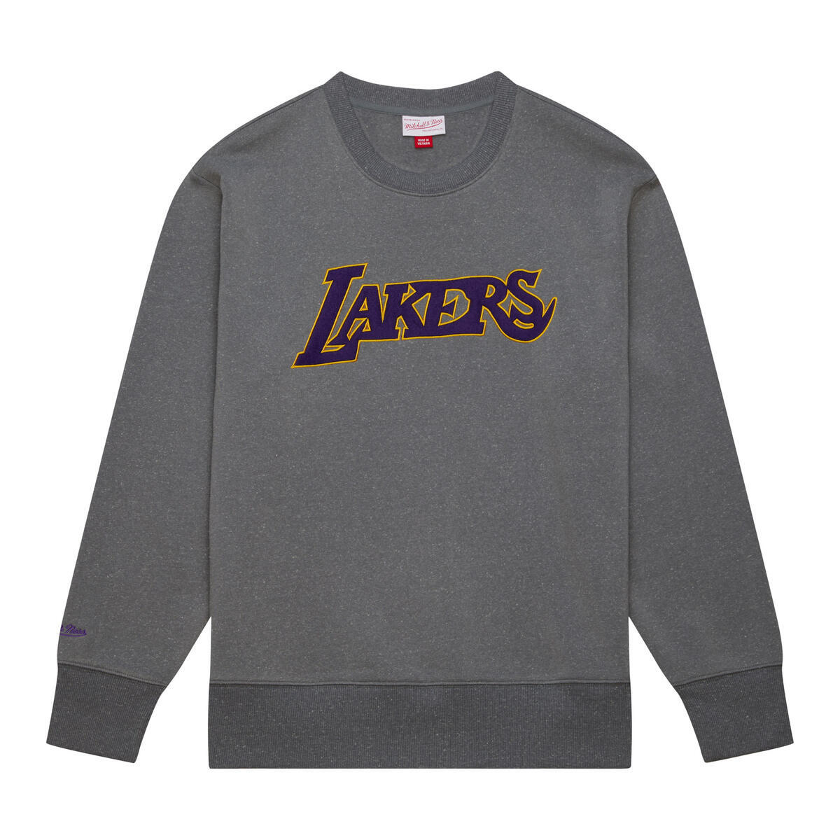 NBA SNOW WASHED FLEECE CREW LAKERS Grey Heather FCPO6658-LALYYPPPGYHT - Image 1