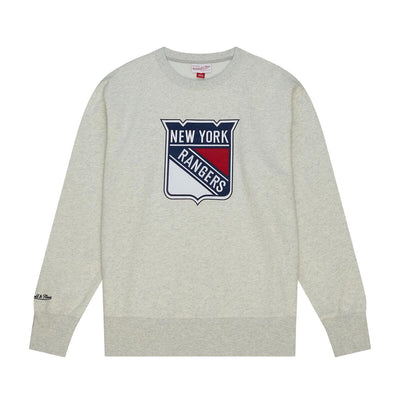 NHL PLAYOFF WIN 2.0 CREW VINTAGE RANGERS Grey Heather FCPO6736-NYAYYPPPGYHT - Image 1