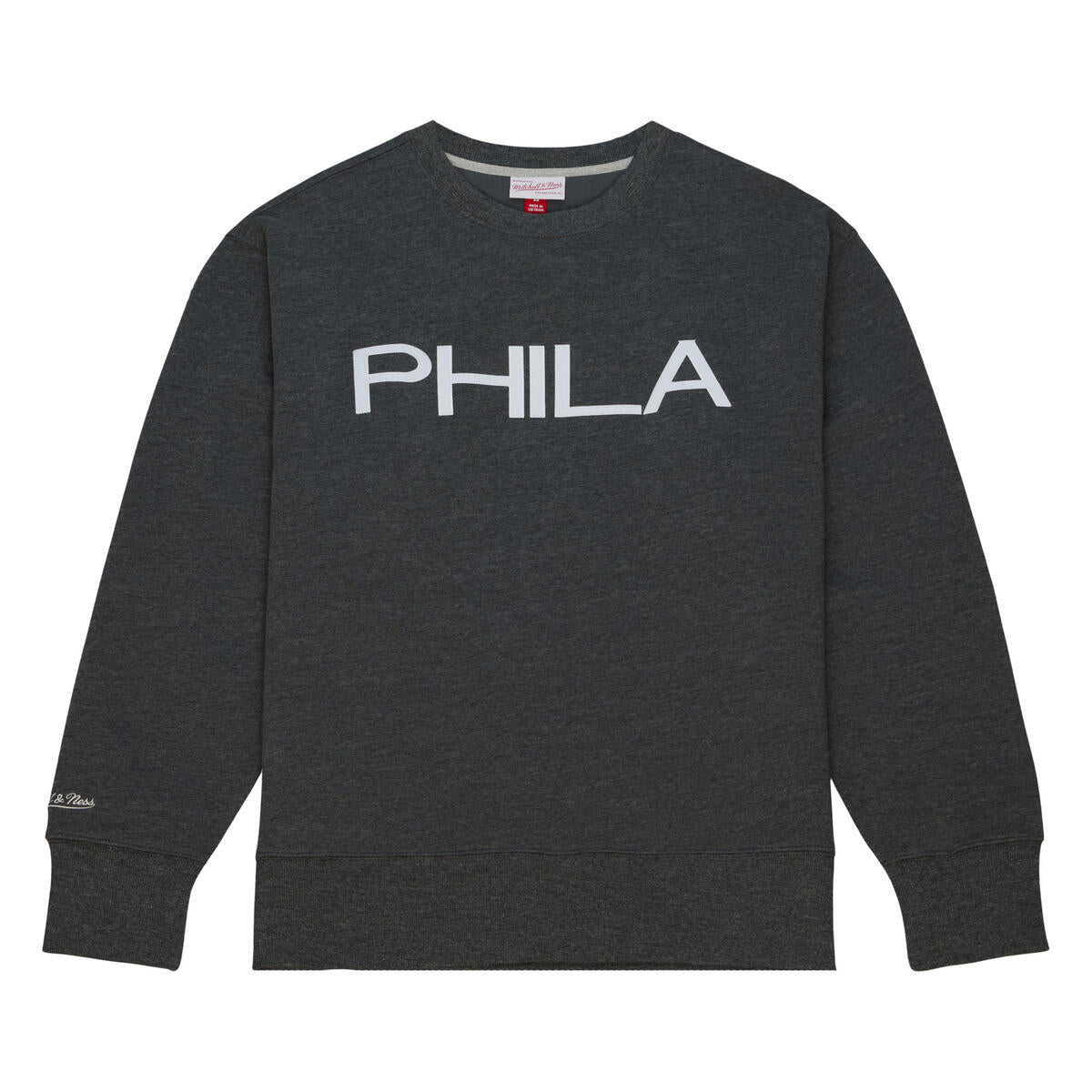 NBA PLAYOFF WIN 2.0 CREW VINTAGE 76ERS Black-White FCPO6736-P76YYPPPBKWH - Image 3