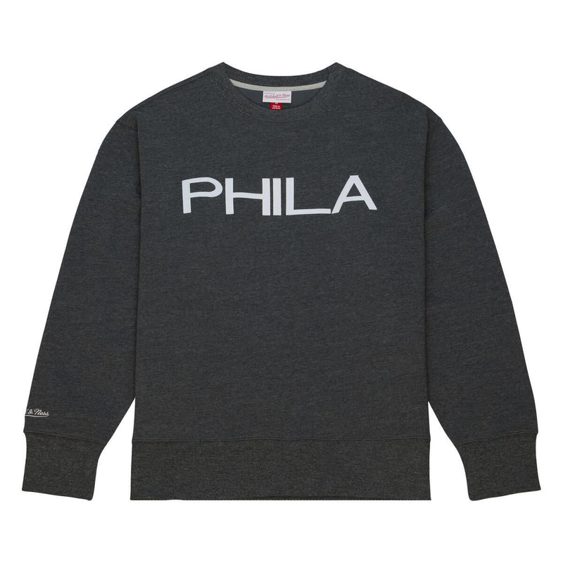 NBA PLAYOFF WIN 2.0 CREW VINTAGE 76ERS Black-White FCPO6736-P76YYPPPBKWH - Image 3