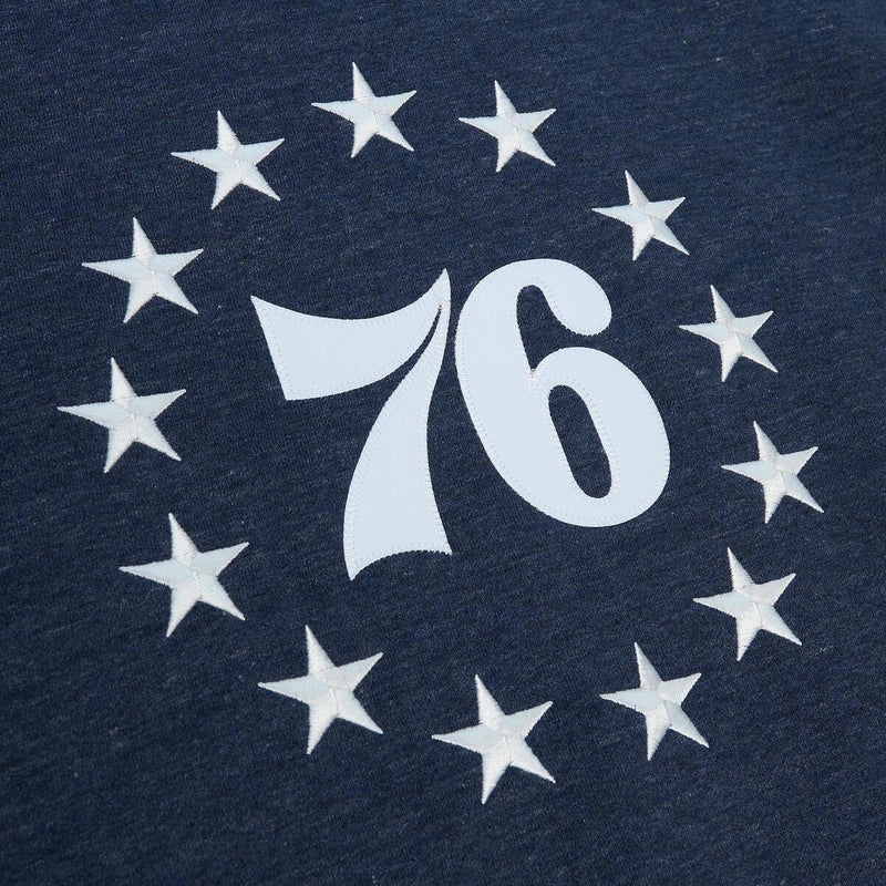 NBA PLAYOFF WIN 2.0 CREW VINTAGE 76ERS Navy Heather FCPO6736-P76YYPPPNYHT - Image 2