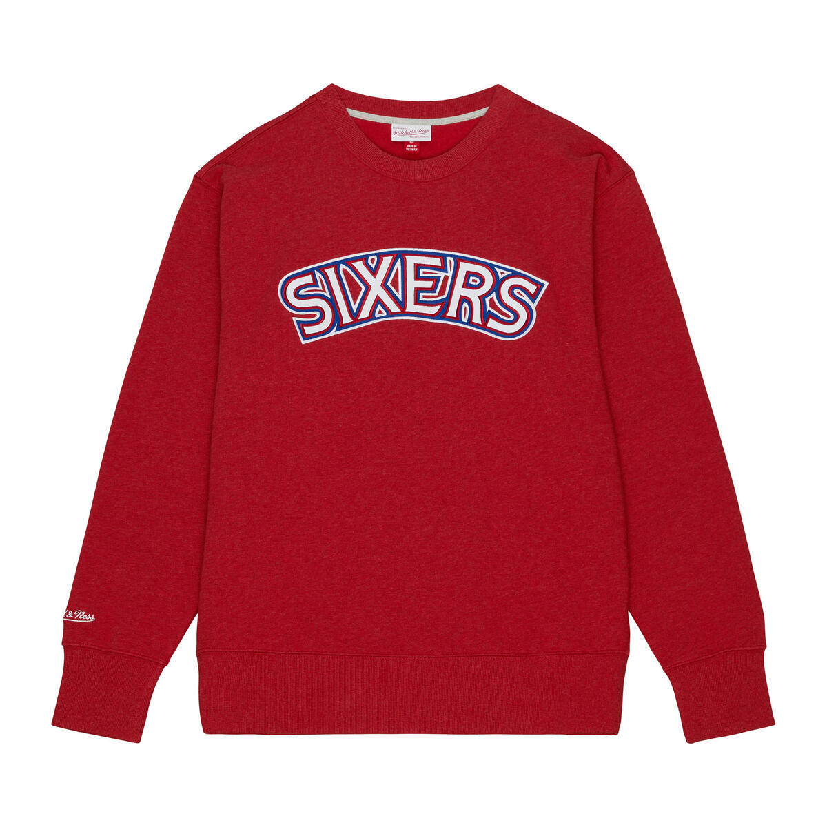 NBA PLAYOFF WIN 2.0 CREW VINTAGE 76ERS Scarlet Heather FCPO6736-P76YYPPPSCHT - Image 3