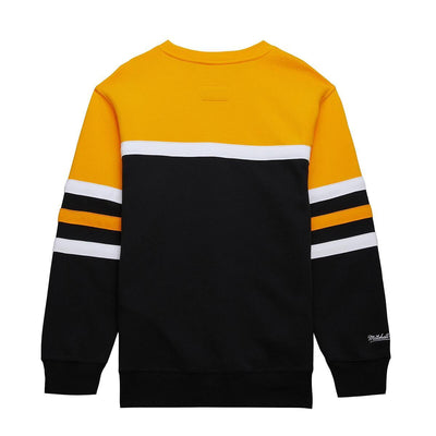 NBA HEAD COACH FLEECE CREW VINTAGE LOGO LAKERS - Black-Gold - Image 2