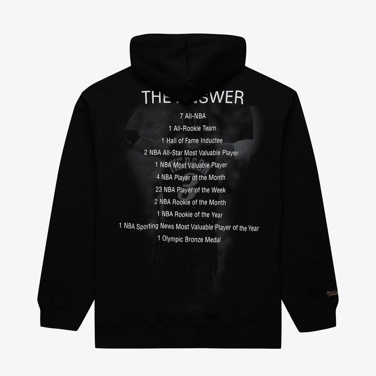 NBA PREMIUM N&N PLAYER FLEECE 76ERS ALLEN IVERSON - Black - Image 2