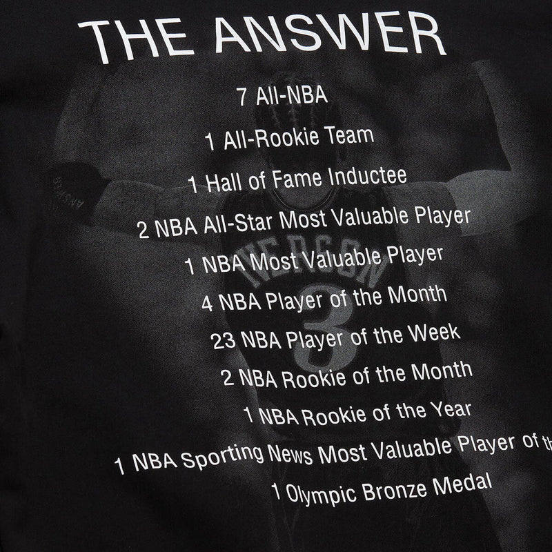 NBA PREMIUM N&N PLAYER FLEECE 76ERS ALLEN IVERSON Black FNNC6612-P76YYAIVBLCK - Image 3