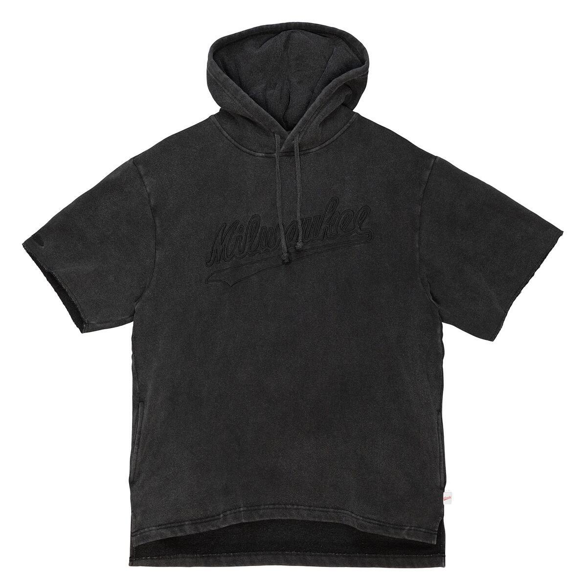 NBA LIGHTWEIGHT FLEECE SS FLEECE HOODIE BUCKS Black FPHD1228-MBUYYPPPBLCK - Image 1