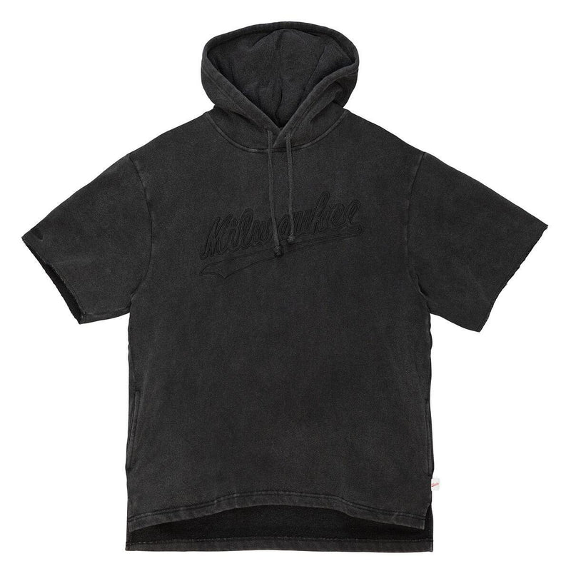 NBA LIGHTWEIGHT FLEECE SS FLEECE HOODIE BUCKS Black FPHD1228-MBUYYPPPBLCK - Image 1