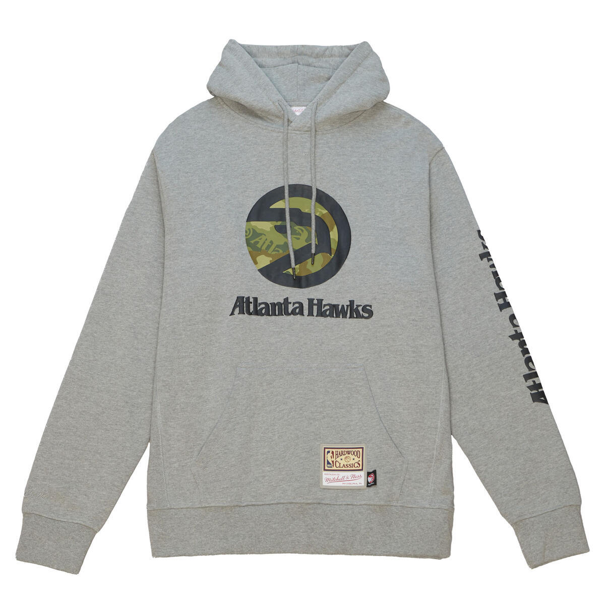 NBA GHOST GREEN CAMO HOODIE HAWKS - Grey Heather - Image 1