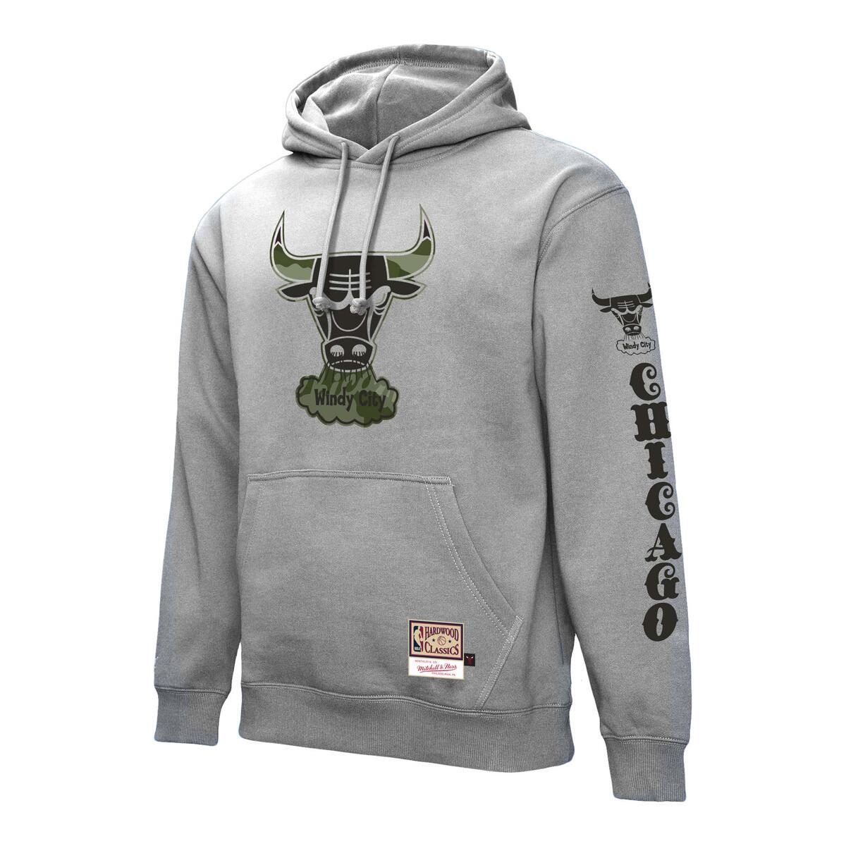 NBA GHOST GREEN CAMO HOODIE BULLS - Image 4