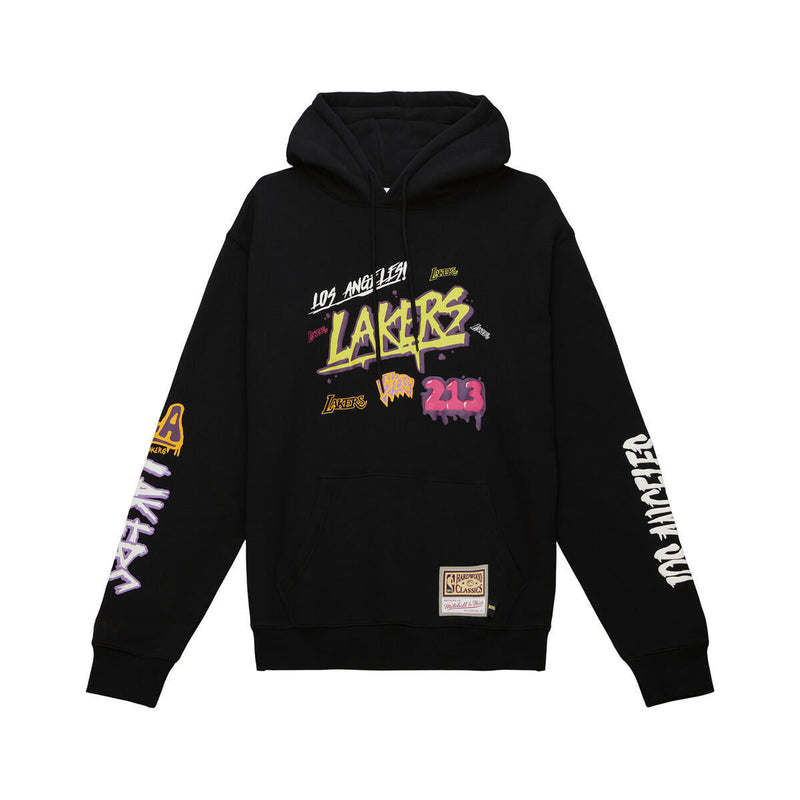 NBA SLAP STICKER HOODIE LAKERS Black FPHD4771-LALYYPPPBLCK - Image 1
