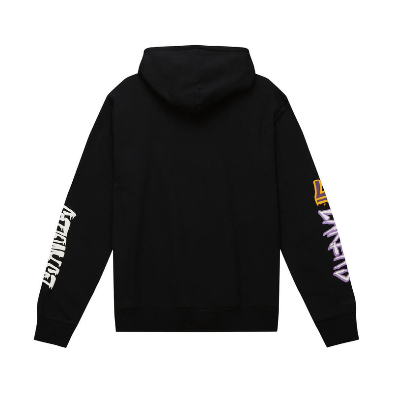 NBA SLAP STICKER HOODIE LAKERS Black FPHD4771-LALYYPPPBLCK - Image 2