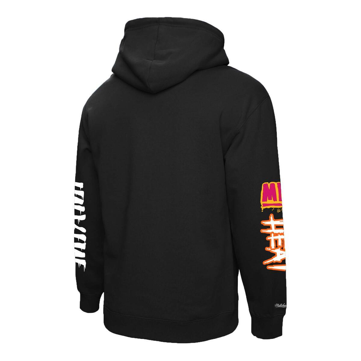 NBA SLAP STICKER HOODIE HEAT - Black - Image 2