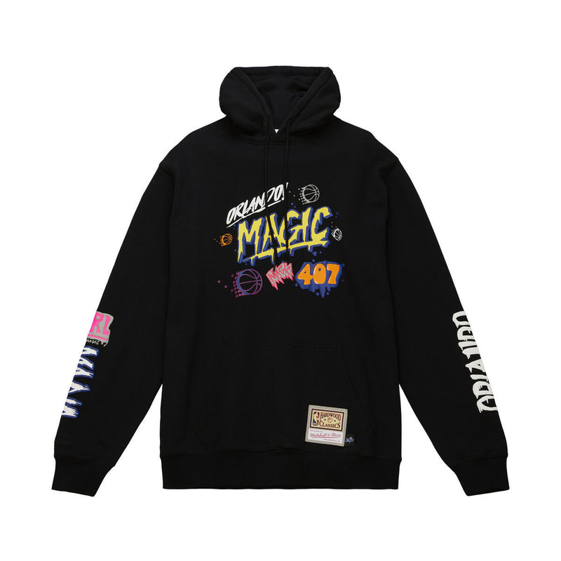 NBA SLAP STICKER HOODIE MAGIC Black FPHD4771-OMAYYPPPBLCK - Image 1