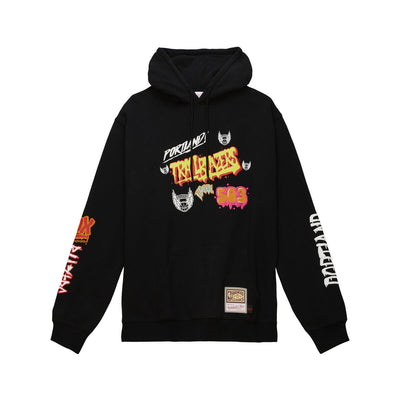 NBA SLAP STICKER HOODIE TRAIL BLAZERS Black FPHD4771-PTBYYPPPBLCK - Image 1