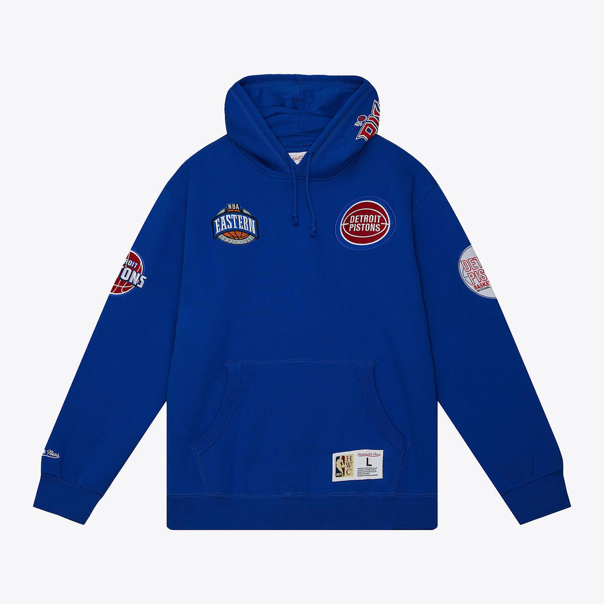 NBA M&N CITY COLLECTION FLEECE HOODIE PISTONS - Image 1