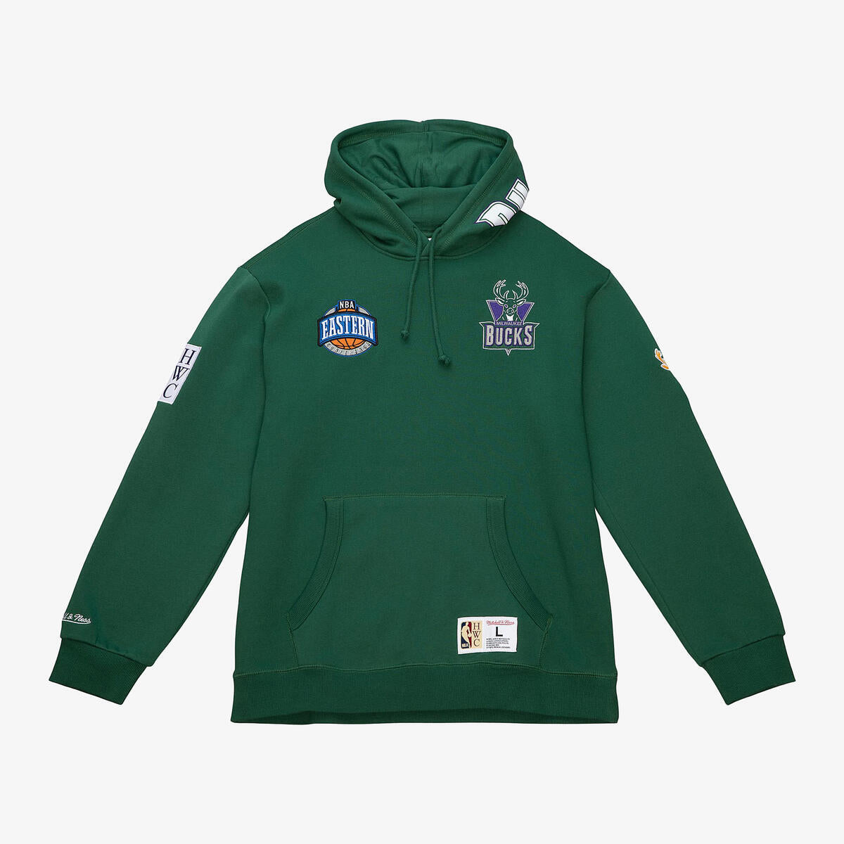 NBA M&N CITY COLLECTION FLEECE HOODIE BUCKS - Image 1