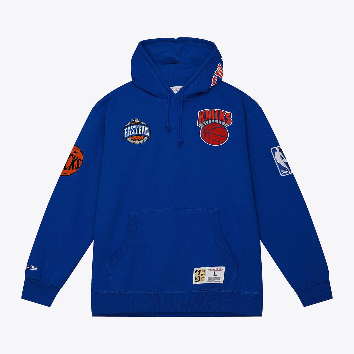 NBA M&N CITY COLLECTION FLEECE HOODIE KNICKS Royal FPHD4987-NYKYYPPPROYA - Image 1