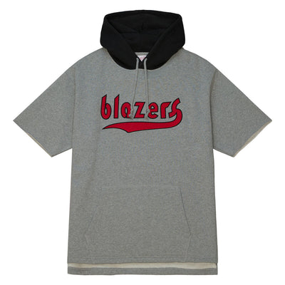 NBA POSTGAME SS FLEECE HOODIE TRAIL BLAZERS - Grey Heather - Image 1