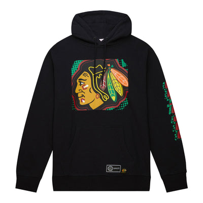 NHL BIG FACE 7.0 HOODIE BLACKHAWKS - Black - Image 1