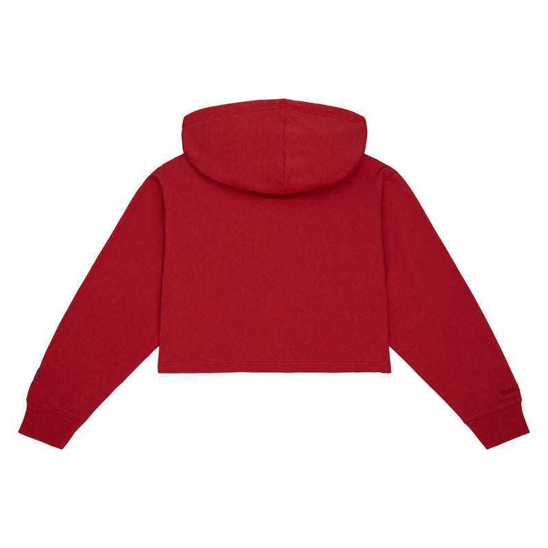 NBA W GOLDEN HOUR GLAZE CROP HOODIE 76ERS - Image 1