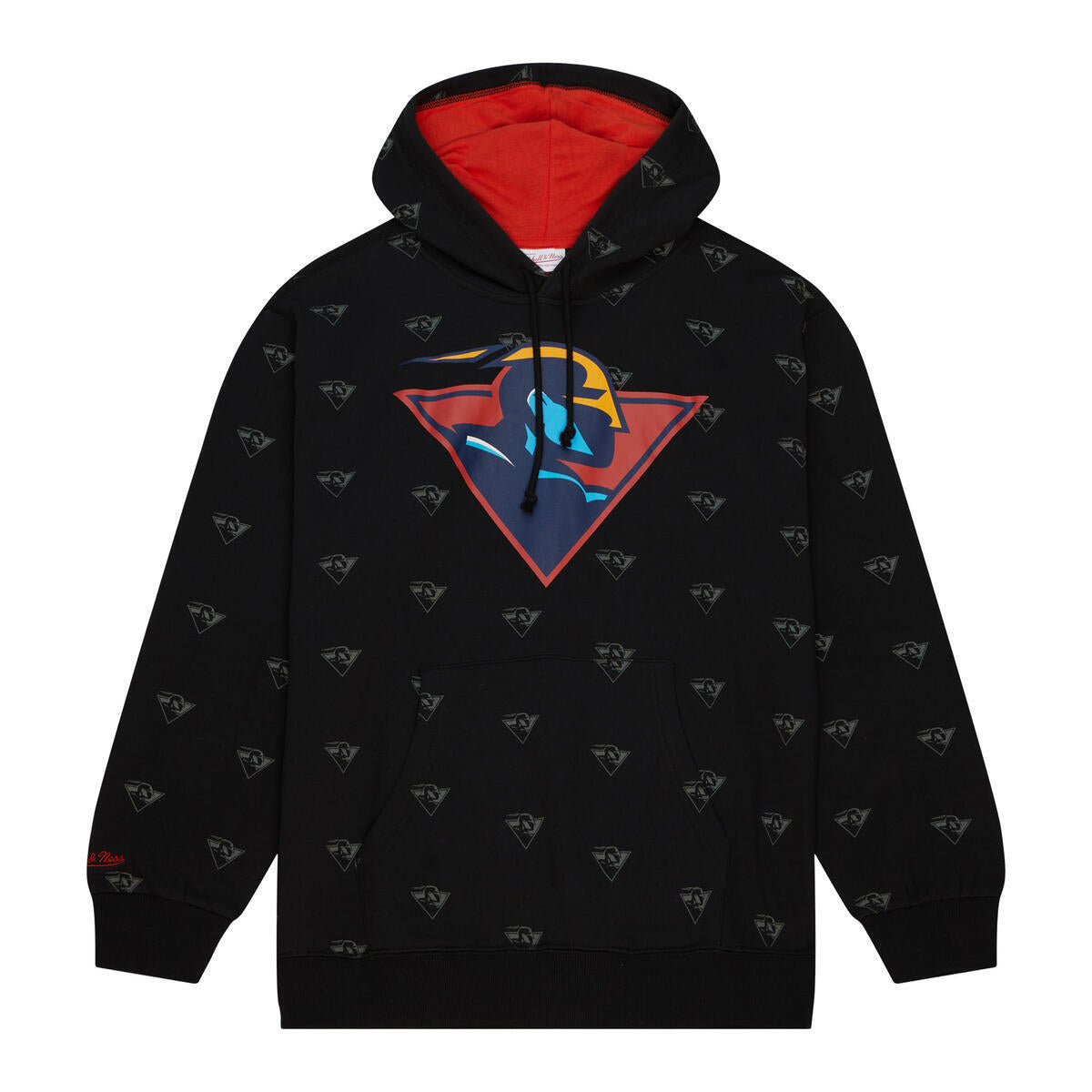 NBA AOP FLEECE HOODIE WARRIORS Black FPHD5940-GSWYYPPPBLCK - Image 1