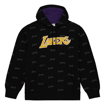 NBA AOP FLEECE HOODIE LAKERS Black FPHD5940-LALYYPPPBLCK - Image 1