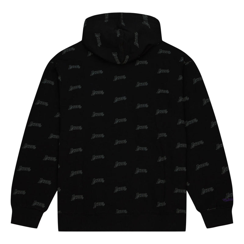 NBA AOP FLEECE HOODIE LAKERS Black FPHD5940-LALYYPPPBLCK - Image 2