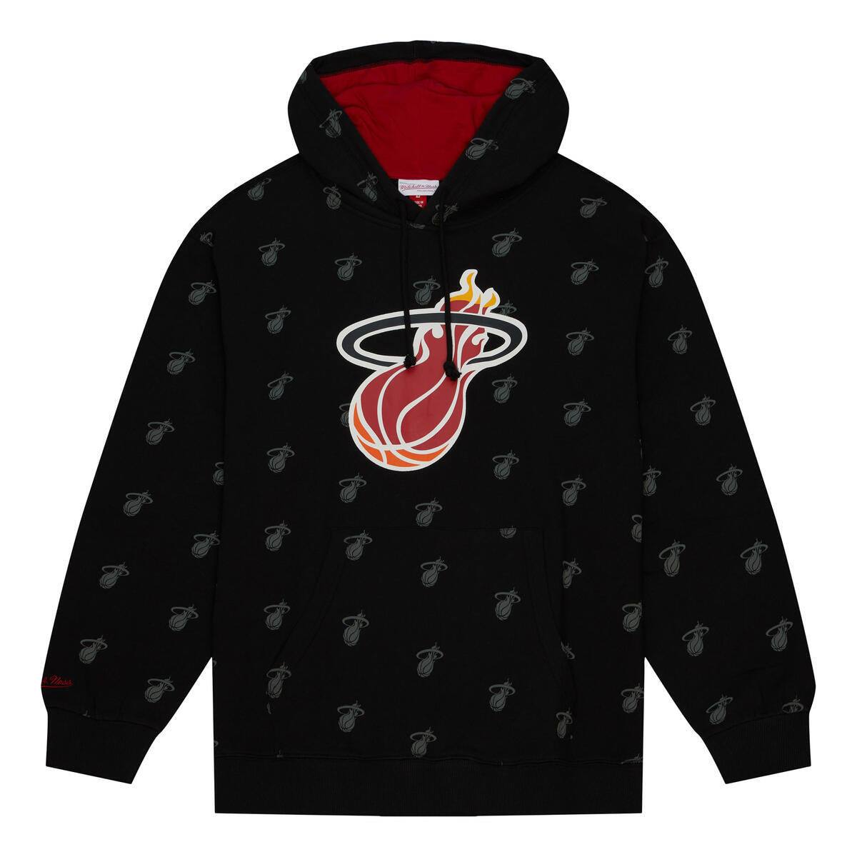 NBA AOP FLEECE HOODIE HEAT Black FPHD5940-MHEYYPPPBLCK - Image 1