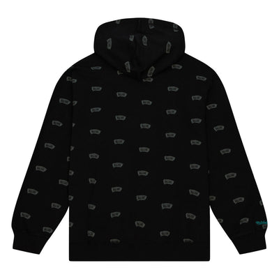 NBA AOP FLEECE HOODIE SPURS Black FPHD5940-SASYYPPPBLCK - Image 2