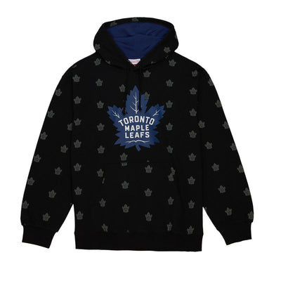 NHL AOP FLEECE HOODIE MAPLE LEAFS Black FPHD5940-TMLYYPPPBLCK - Image 1