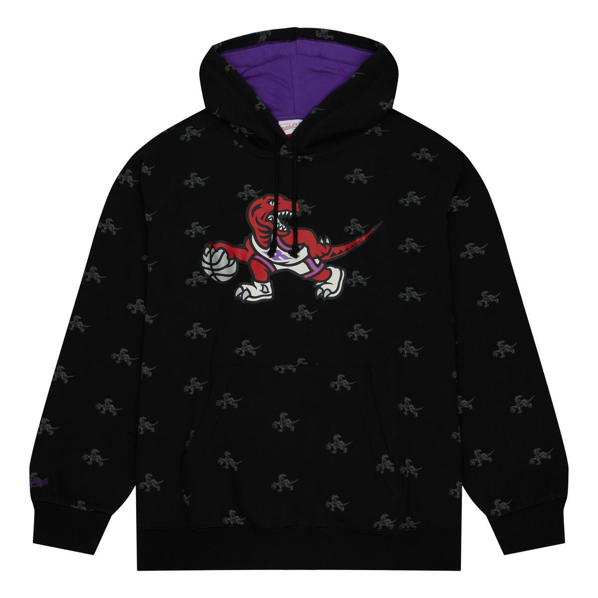 NBA AOP FLEECE HOODIE RAPTORS Black FPHD5940-TRAYYPPPBLCK - Image 1