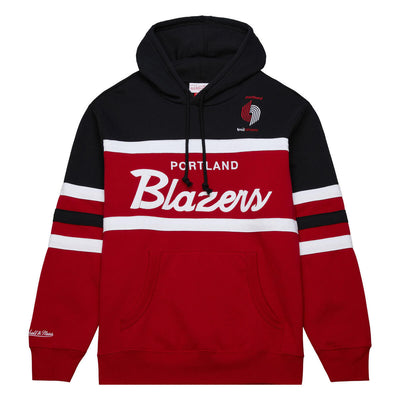 NBA HEAD COACH HOODIE TRAIL BLAZERS SCARLET-BLACK FPHD6293-PTBYYPPPSCBK - Image 1