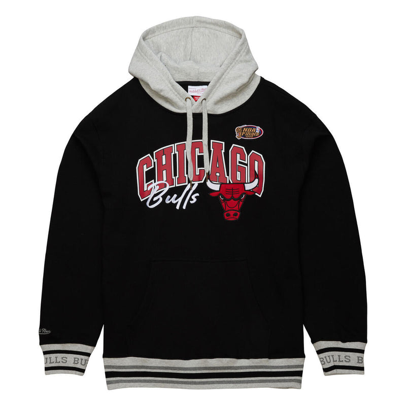 NBA PREMIUM FLEECE HOODIE VINTAGE LOGO BULLS Black FPHD6593-CBUYYPPPBLCK - Image 1