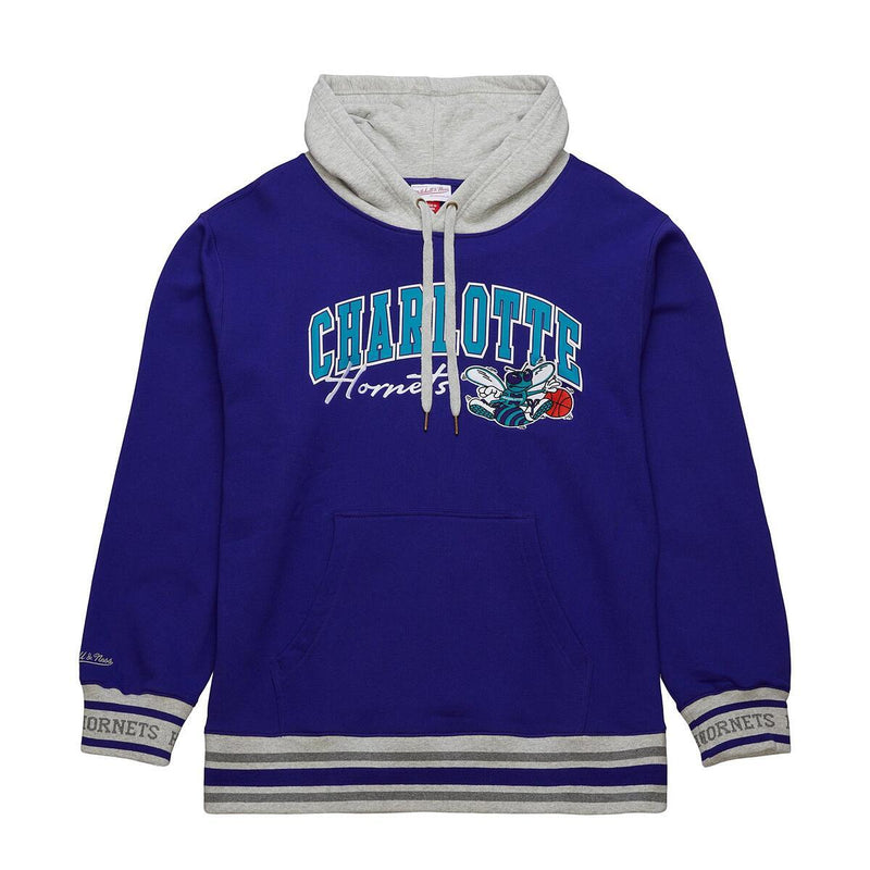NBA PREMIUM FLEECE HOODIE VINTAGE LOGO HORNETS Hornets Blue FPHD6593-CHOYYPPPHRBL - Image 1