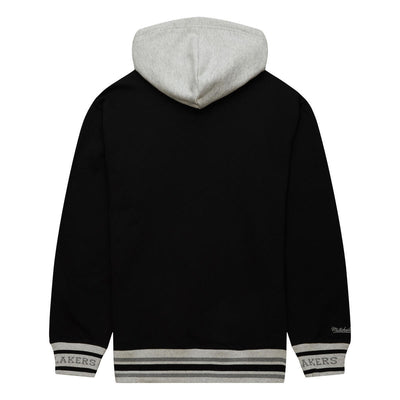 NBA PREMIUM FLEECE HOODIE VINTAGE LOGO LAKERS Black FPHD6593-LALYYPPPBLCK - Image 2