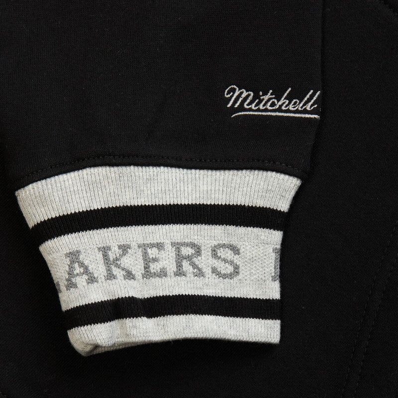 NBA PREMIUM FLEECE HOODIE VINTAGE LOGO LAKERS Black FPHD6593-LALYYPPPBLCK - Image 3