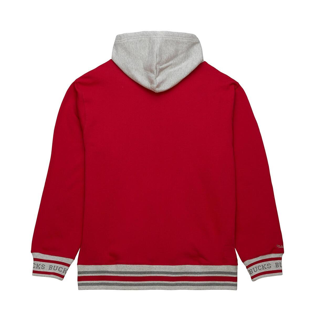 NBA PREMIUM FLEECE HOODIE VINTAGE LOGO BUCKS Scarlet FPHD6593-MBUYYPPPSCAR - Image 2