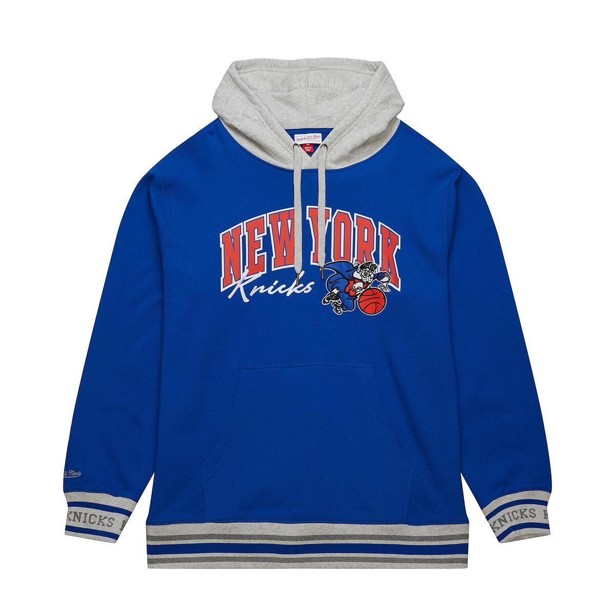 NBA PREMIUM FLEECE HOODIE VINTAGE LOGO KNICKS Royal FPHD6593-NYKYYPPPROYA - Image 1