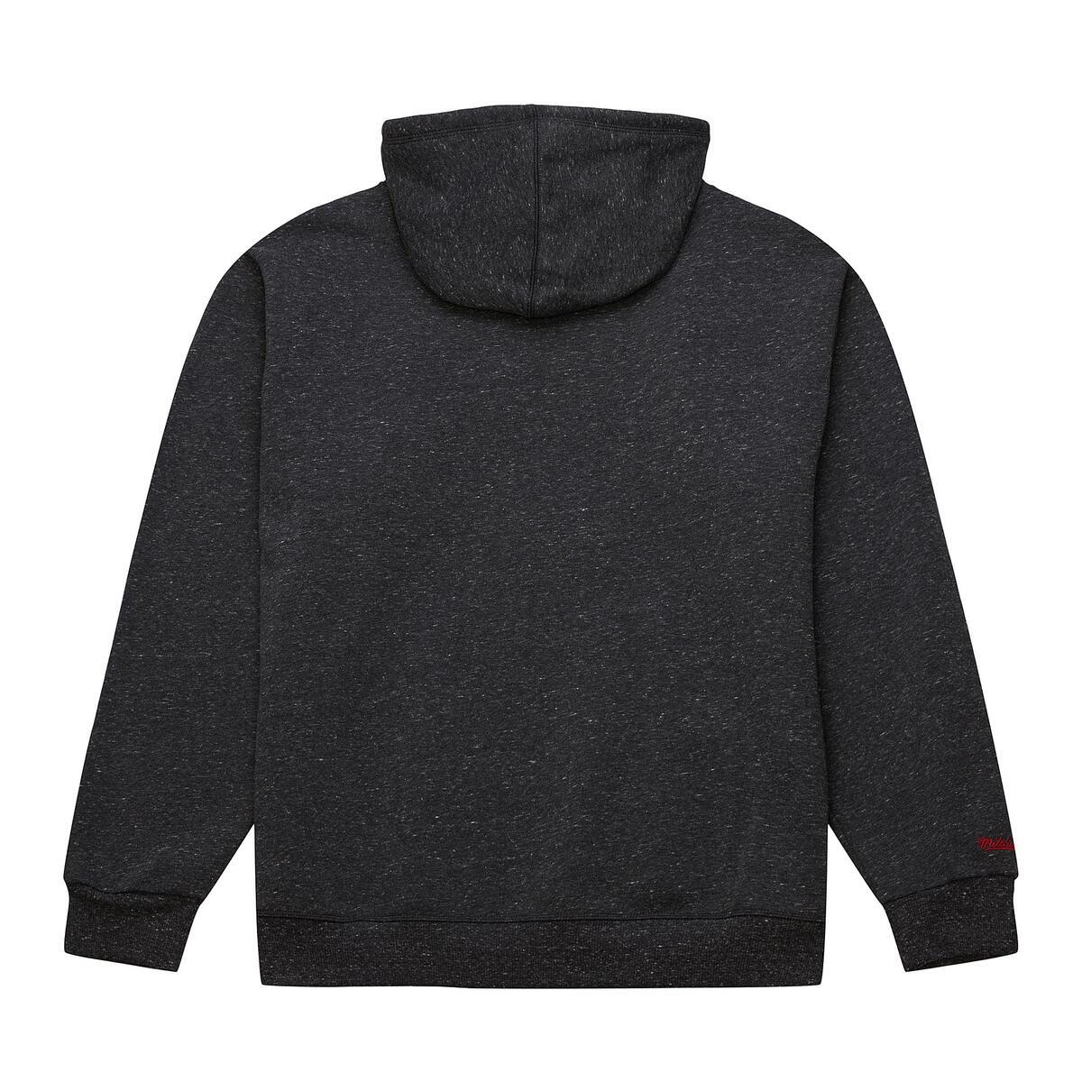 NBA SNOW WASHED FLEECE HOODIE 76ERS Black FPHD6598-P76YYPPPBLCK - Image 3