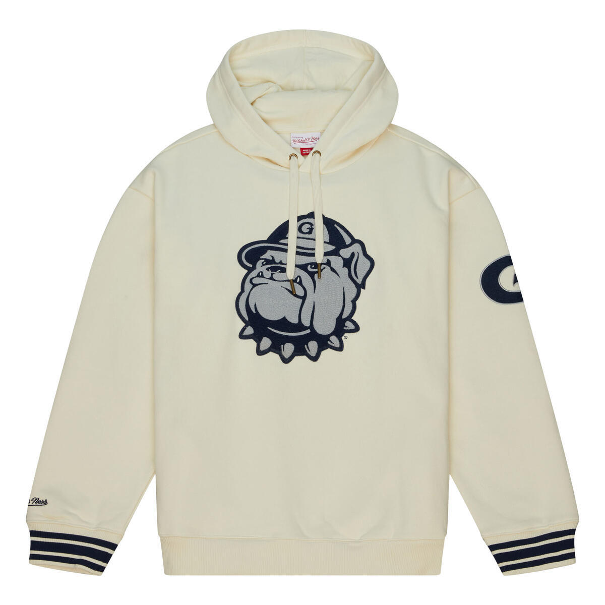 NCAA CHAINSTITCH HEAVYWEIGHT HOODIE RETRO GEORGETOWN Cream FPHD6657-GTWYYPPPCREA - Image 1