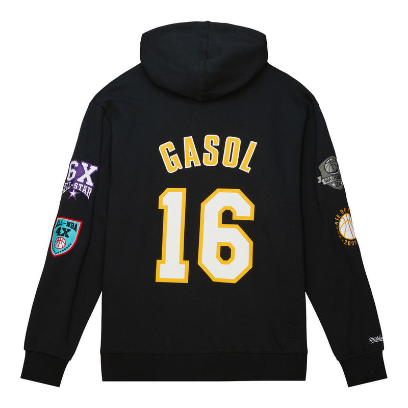NBA HOF FLEECE HOODIE LAKERS PAU GASOL - Image 2