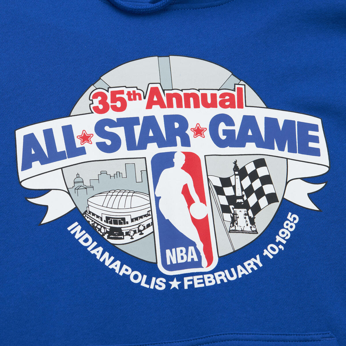 NBA CITY EDITION FLEECE HOODIE ALL-STAR 1985 Royal FPHD6953-ASG85PPPROYA - Image 3