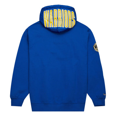 NBA TEAM OG 2.0 FLEECE HOODIE VINTAGE LOGO WARRIORS Royal FPHD7112-GSWYYPPPROYA - Image 2